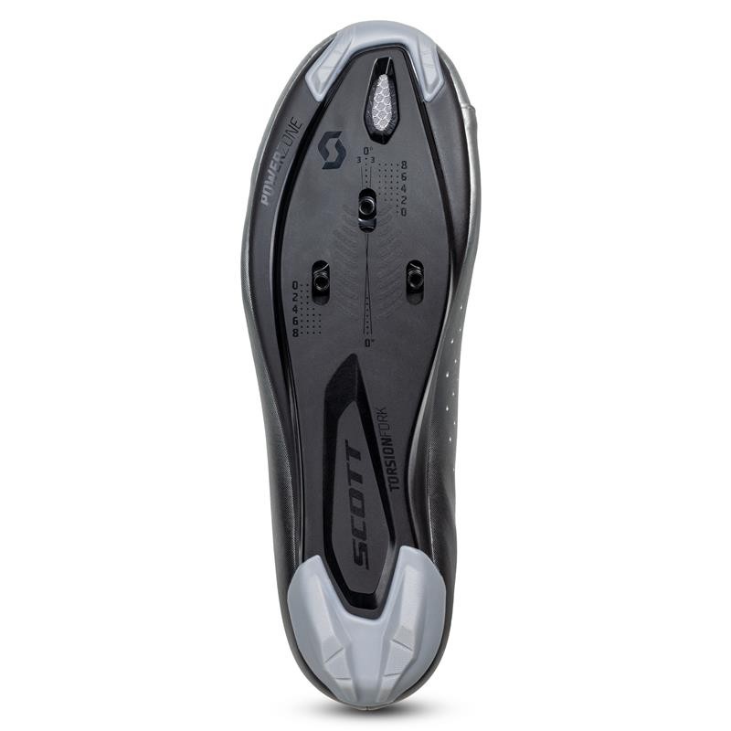 Cestni Kolesarski Čevlji SCOTT COMP BOA Črna/kovinsko srebrna