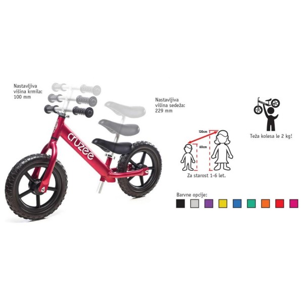 Poganjalec CRUZEE rdeč