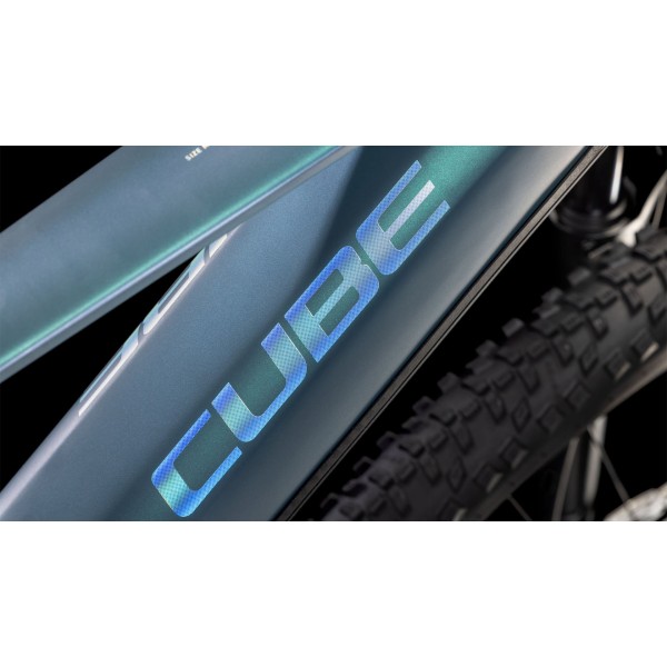 Električno Gorsko Kolo CUBE REACTION HYBRID PRO 800 2025 smaragdgrey'n'prism