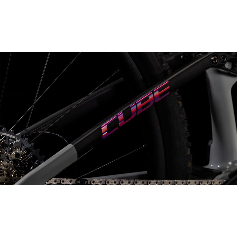 Električno gorsko Kolo CUBE AMS HYBRID ONE44 C:68X TM 400X swampgrey'n'purpleflex