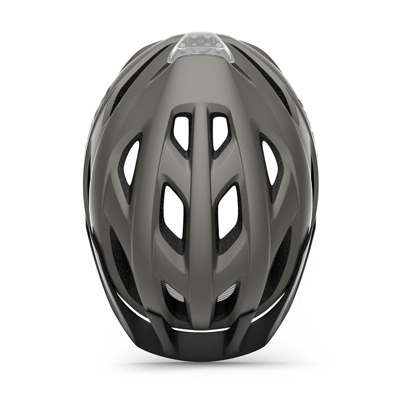 Kolesarska Čelada MET CROSSOVER Temno siva