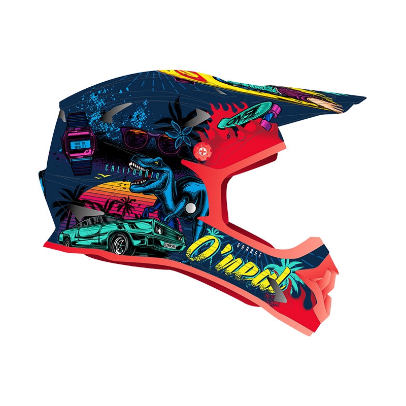 Kolesarska Čelada ONEAL SONUS KID REX multicolor