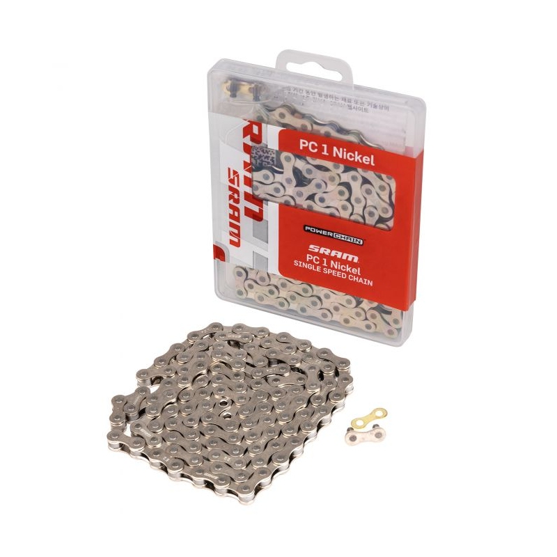 VERIGA SRAM PC-1 NICKEL 1 PRESTAVA114 ČLENOV SNAPLOCK