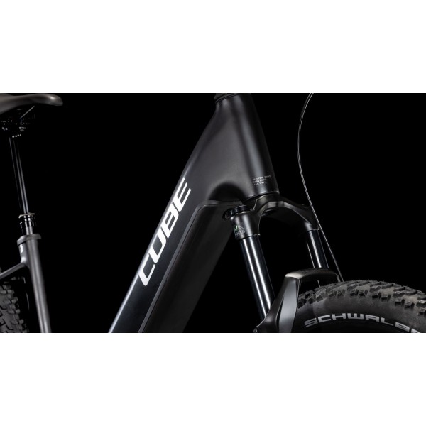 Električno Gorsko Kolo CUBE REACTION HYBRID RACE 800 EasyEntry 2025 black'n'metal