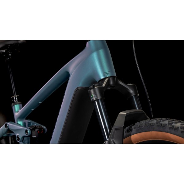 Električno Gorsko Kolo CUBE STEREO HYBRID ONE22 RACE 800 2025 smaragdgrey'n'black