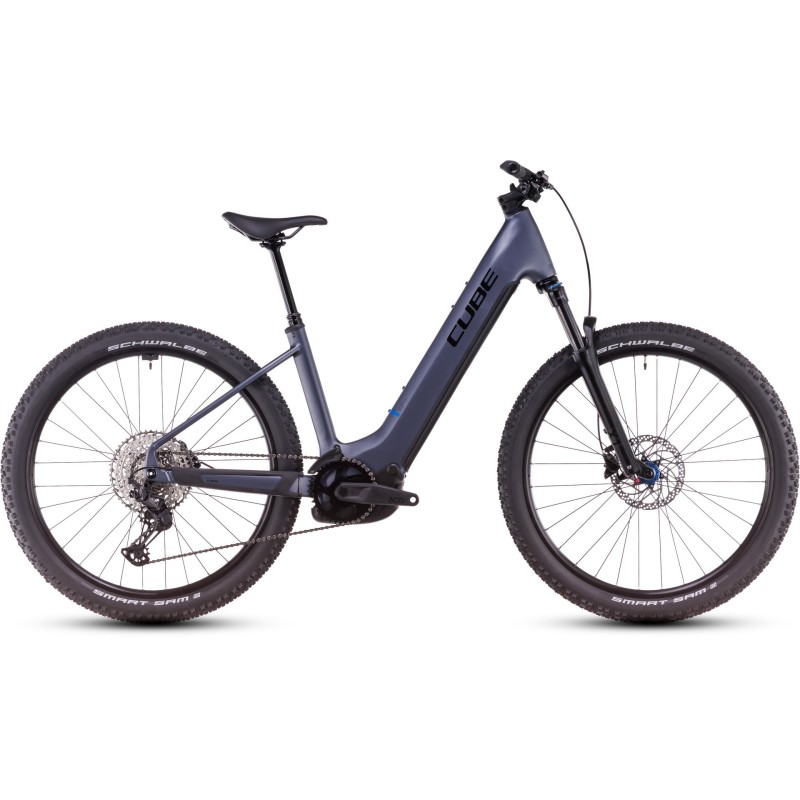 Električno Gorsko Kolo CUBE REACTION HYBRID PRO 600 EasyEntry 2025 metalicgrey'n'black