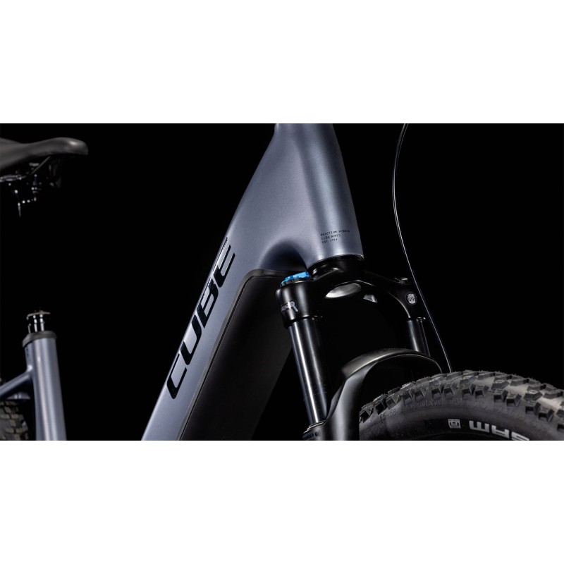 Električno Gorsko Kolo CUBE REACTION HYBRID PRO 600 EasyEntry 2025 metalicgrey'n'black