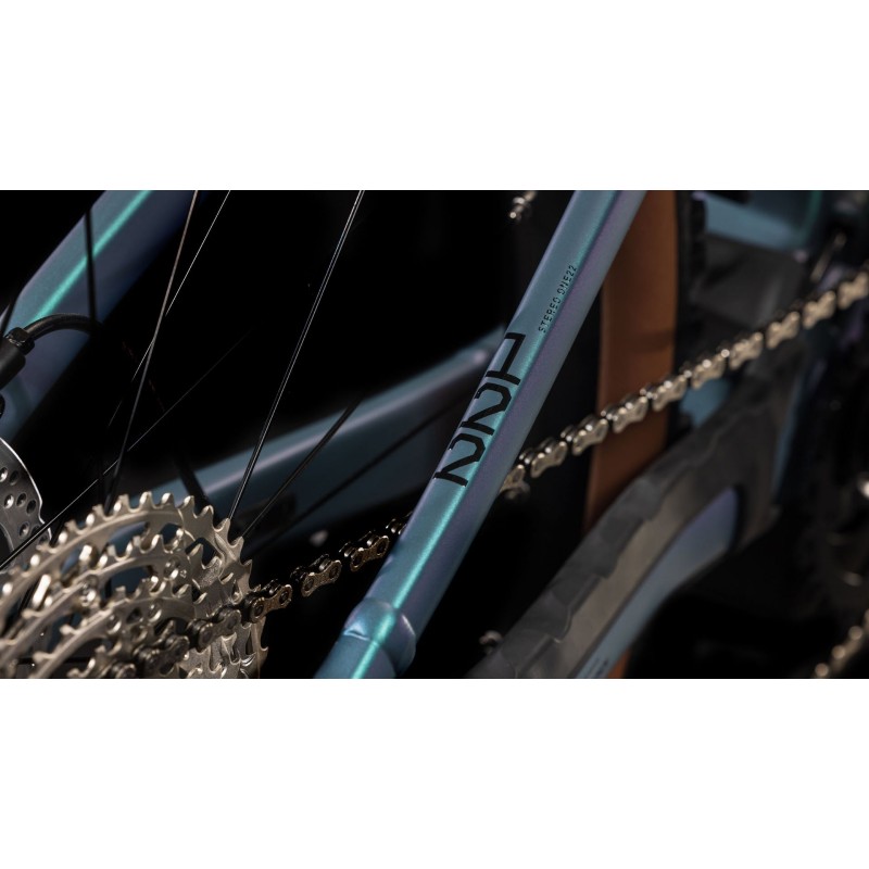 Električno Gorsko Kolo CUBE STEREO HYBRID ONE22 RACE 800 2025 smaragdgrey'n'black