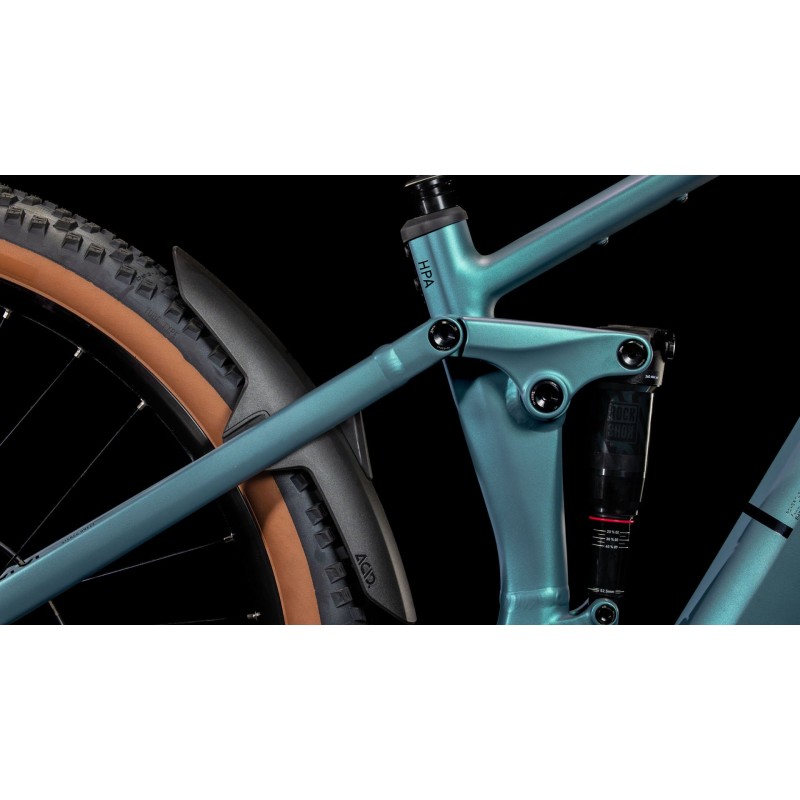 Električno Gorsko Kolo CUBE STEREO HYBRID ONE22 RACE 800 2025 smaragdgrey'n'black